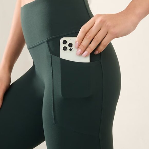 Athleta Salutation Stash High Rise Colorblock 7/8 Legging in Cypress - Picture 5 of 5